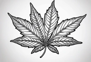 weed leaf's tattoo idea