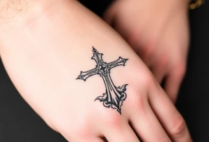 Cross roads tattoo idea