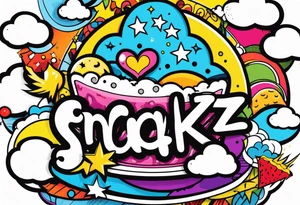 Snackz Da Jeweler with clouds tattoo idea