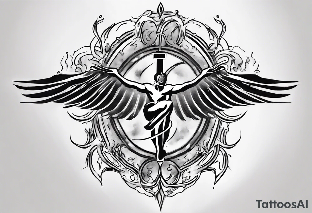 Horizontal inner bicep tattoo. “walk by faith, not by sight” modern tattoo tattoo idea