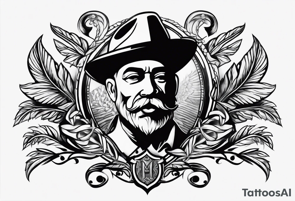 the old cuban crest tattoo idea