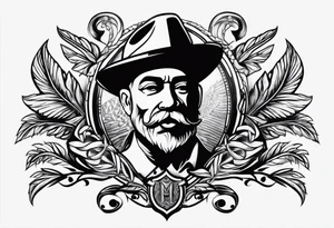 the old cuban crest tattoo idea