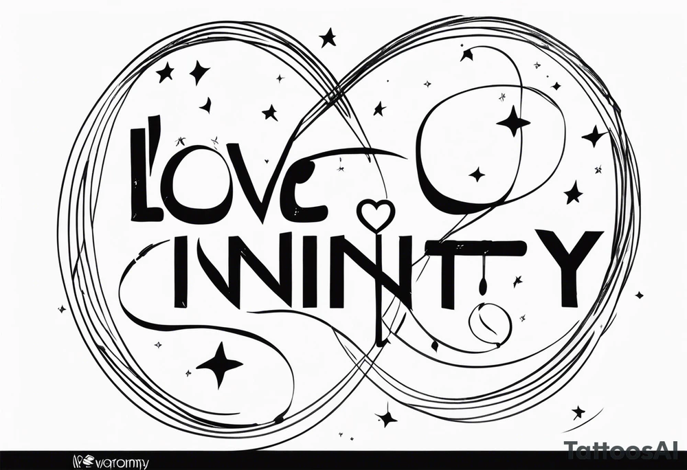 I love you to infinity and beyond beat you tattoo idea