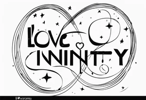I love you to infinity and beyond beat you tattoo idea