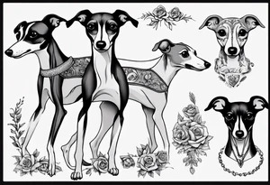 Italian greyhound tattoo idea