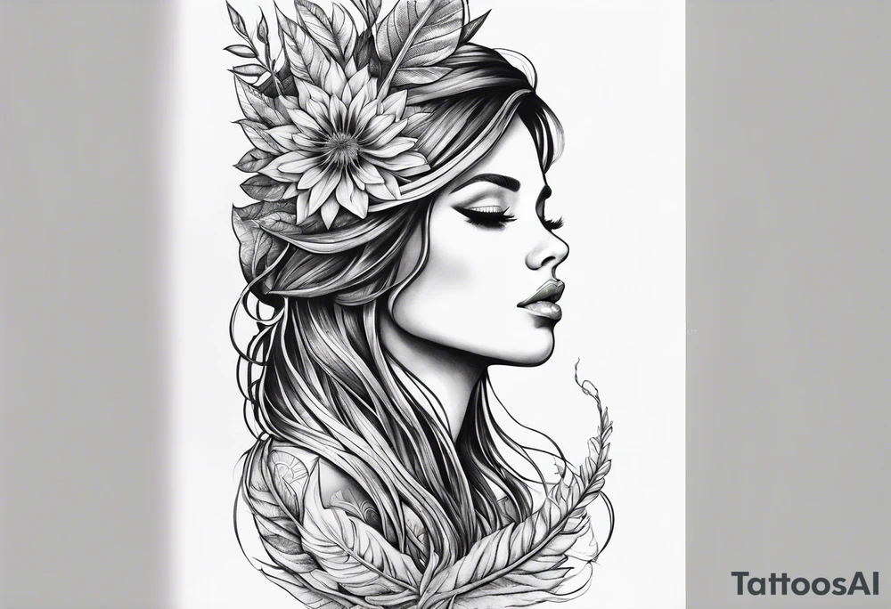 Nirnroot with long roots tattoo idea