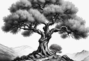 a cosmi olive tree tattoo idea
