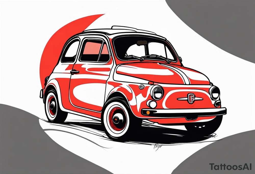 Fiat 500 tattoo idea