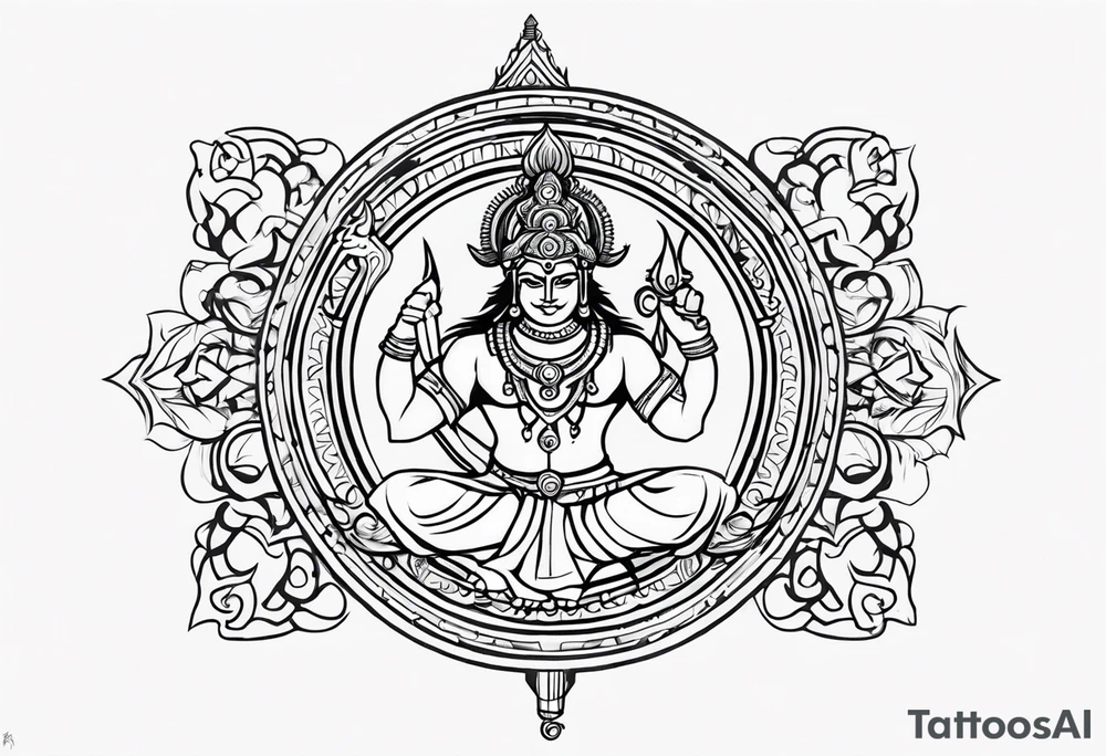 Hindu warrior Karna tattoo idea