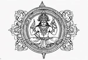 Hindu warrior Karna tattoo idea