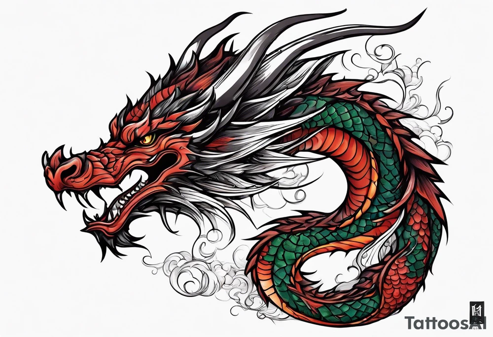 Dragon tattoo idea