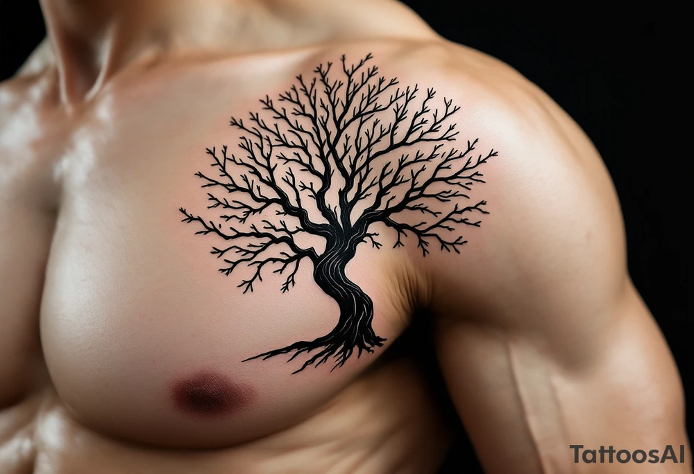 tree tattoo symbolizing order tattoo idea
