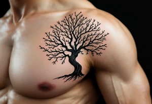 tree tattoo symbolizing order tattoo idea