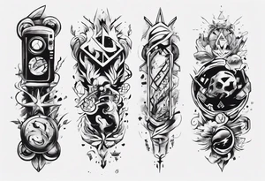 Finding peace in gaming forearm tattoo tattoo idea