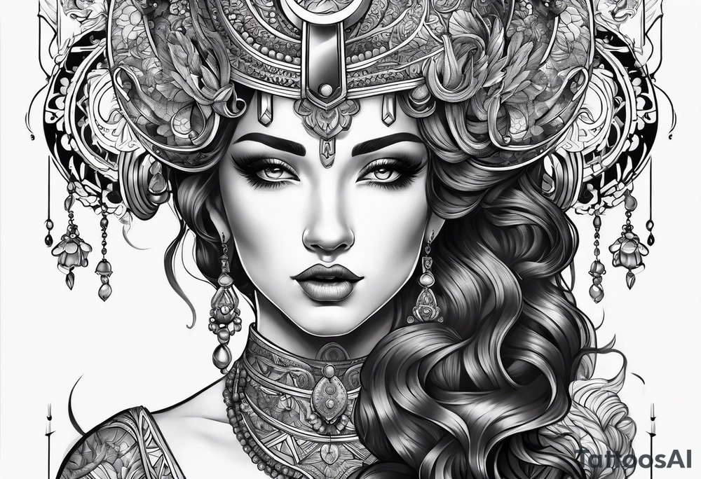 Aries goddess tattoo idea