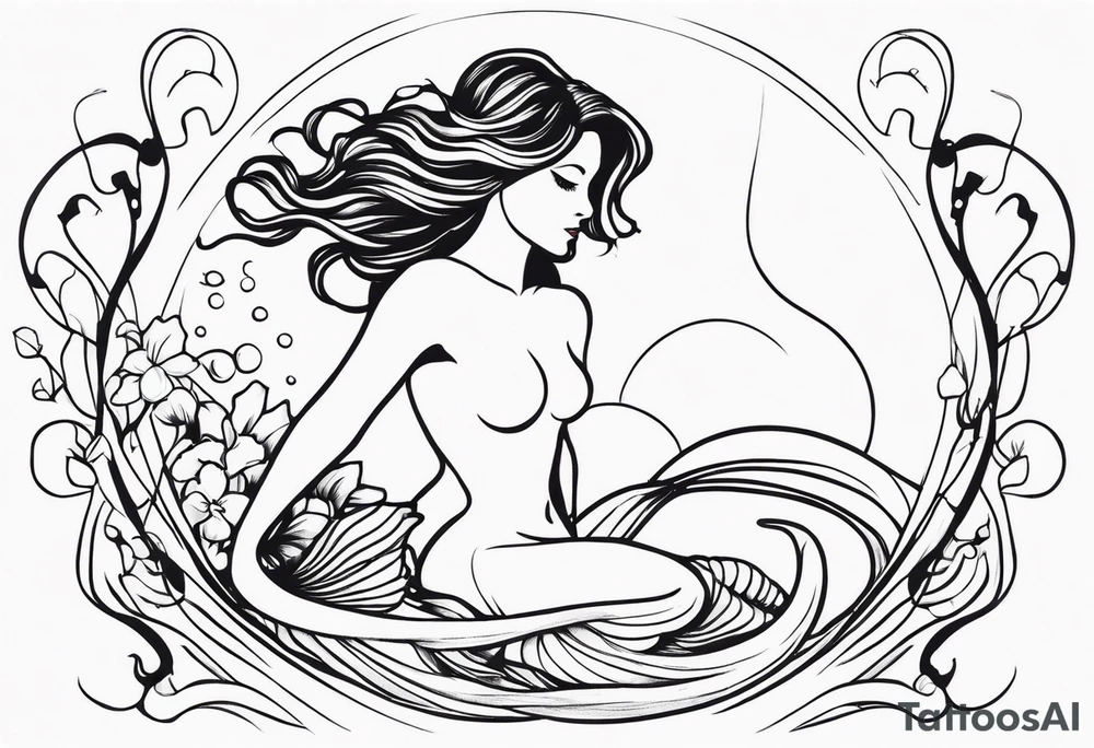 Mermaid tattoo idea