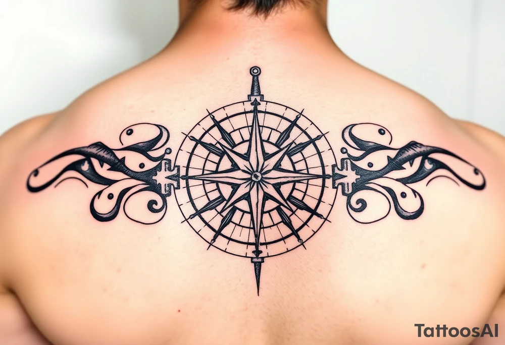 compass tattoo idea