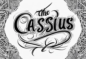 the name 'cassius rafiki mckenzie' tattoo idea