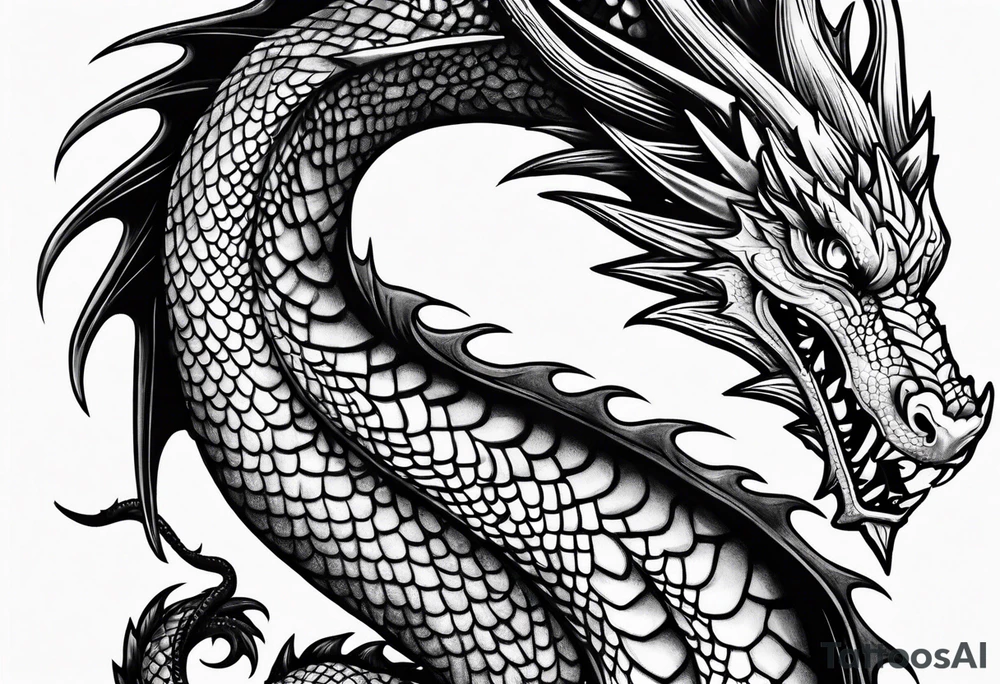 Dragon tattoo idea