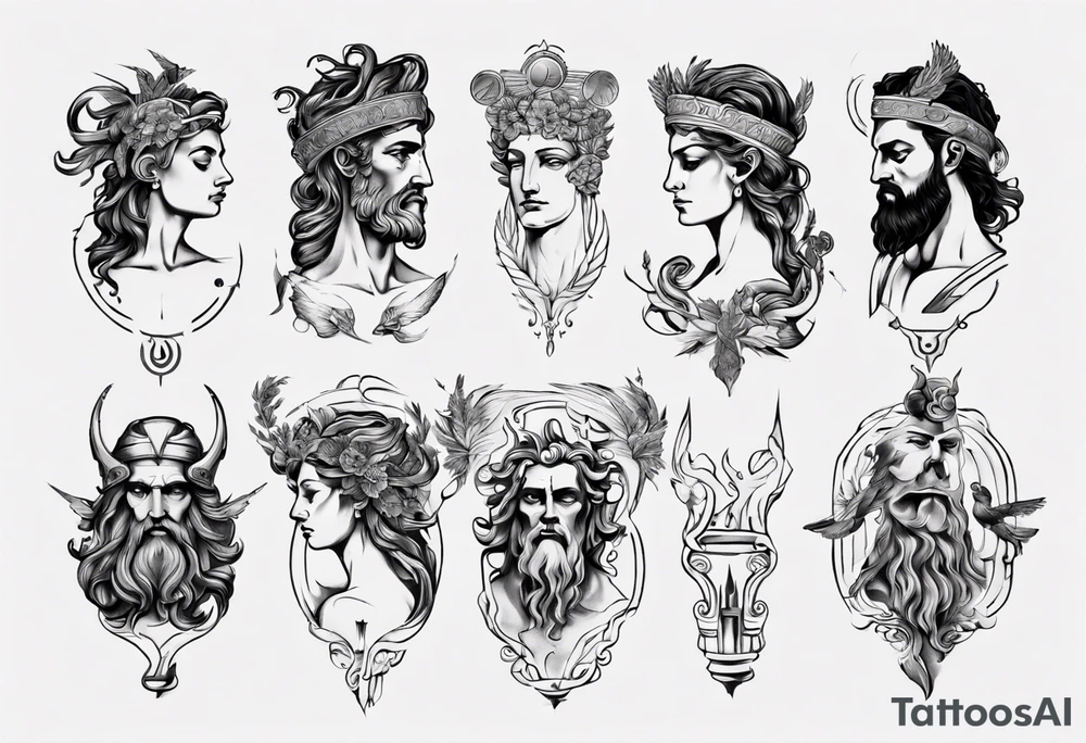 greek mythology tattoo idea
