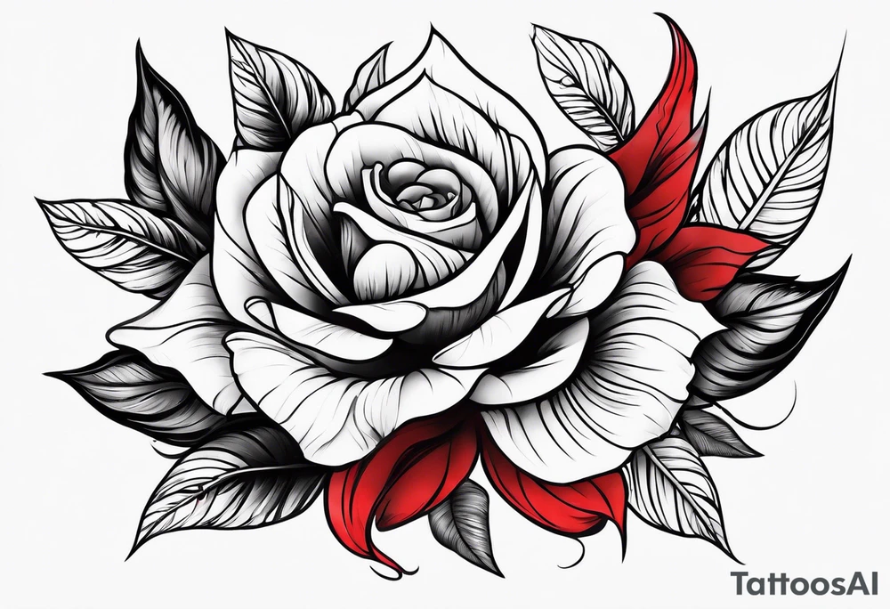 black and red. arm tattoo idea
