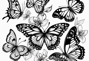 Butterflies tattoo idea