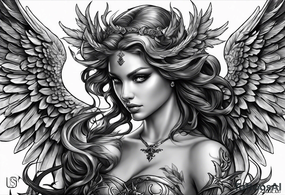Angel Vs Demon for my soul tattoo idea