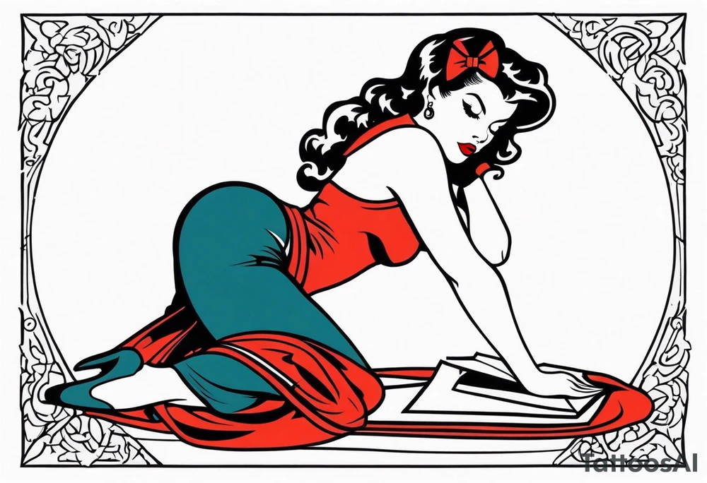 pinup tattoo idea