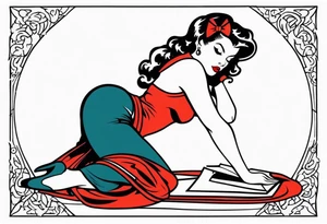 pinup tattoo idea