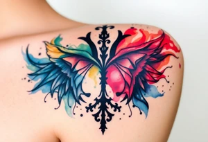 uma tatuagem que expresse a filosofia do bem e do mal tattoo idea
