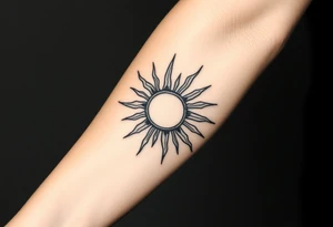 diabolic sun tattoo idea