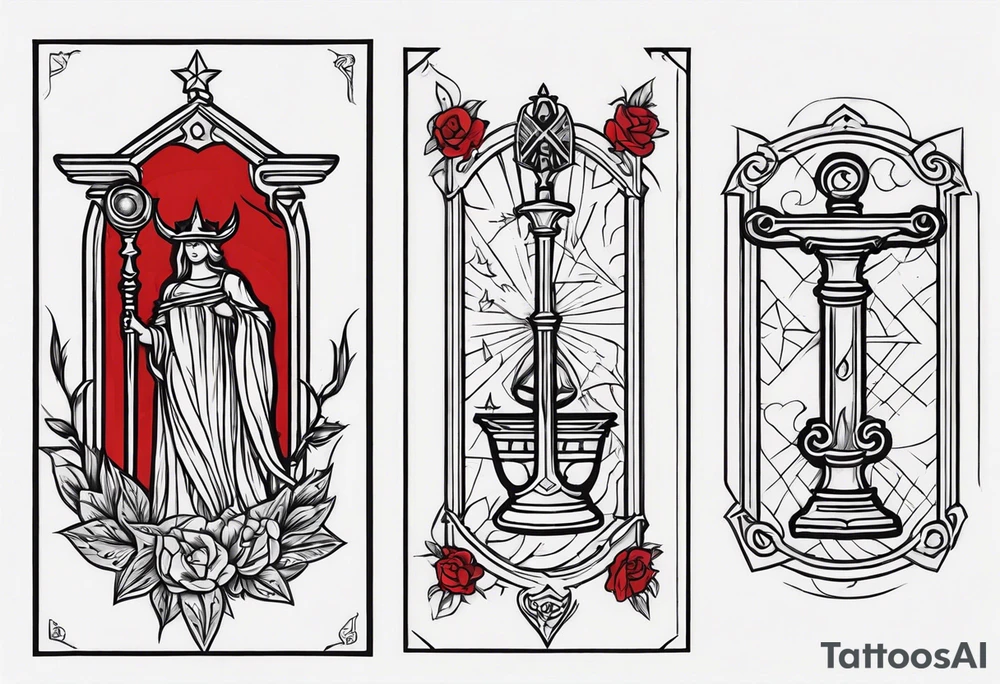 tarot justice tattoo idea