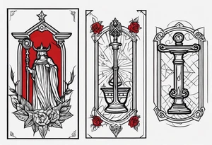 tarot justice tattoo idea