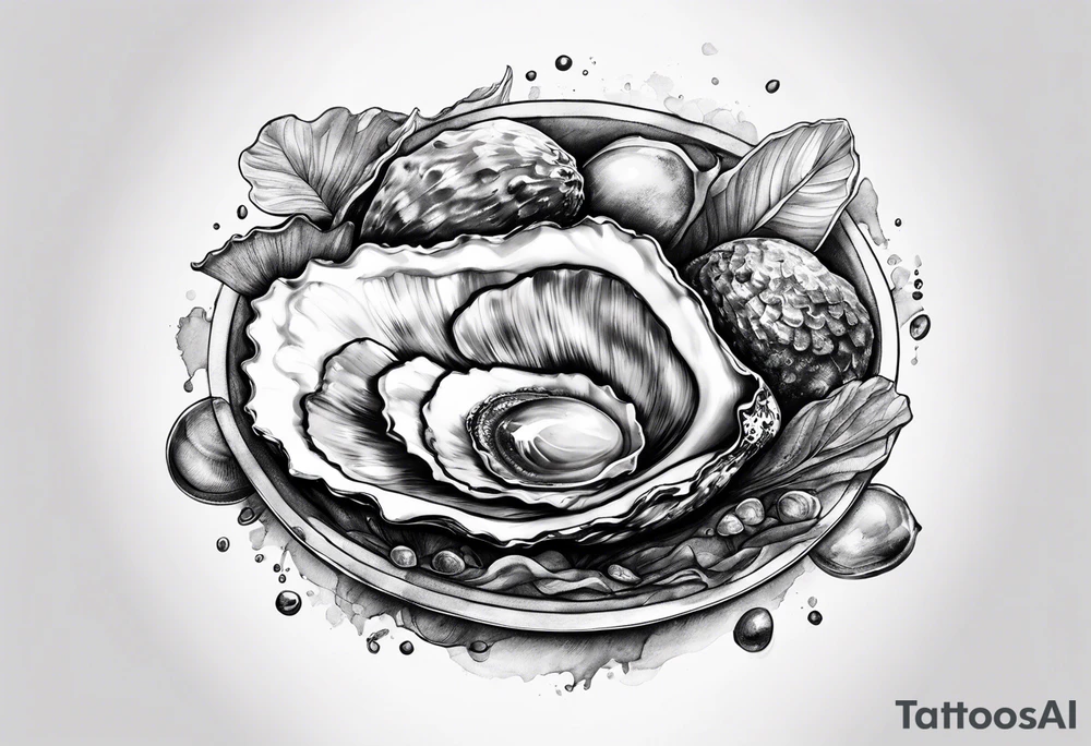The world is your oyster tattoo idea
