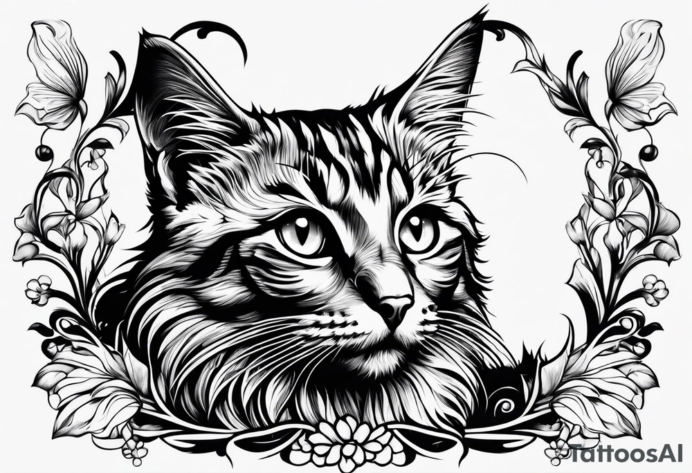 Kitten tattoo idea