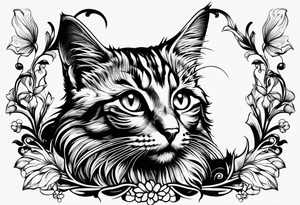 Kitten tattoo idea