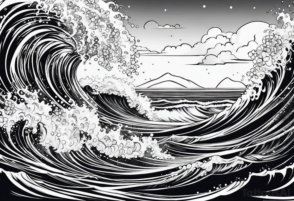 ocean tattoo idea