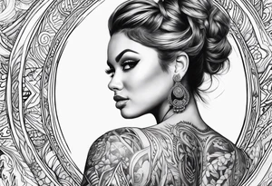 busty tattoo idea