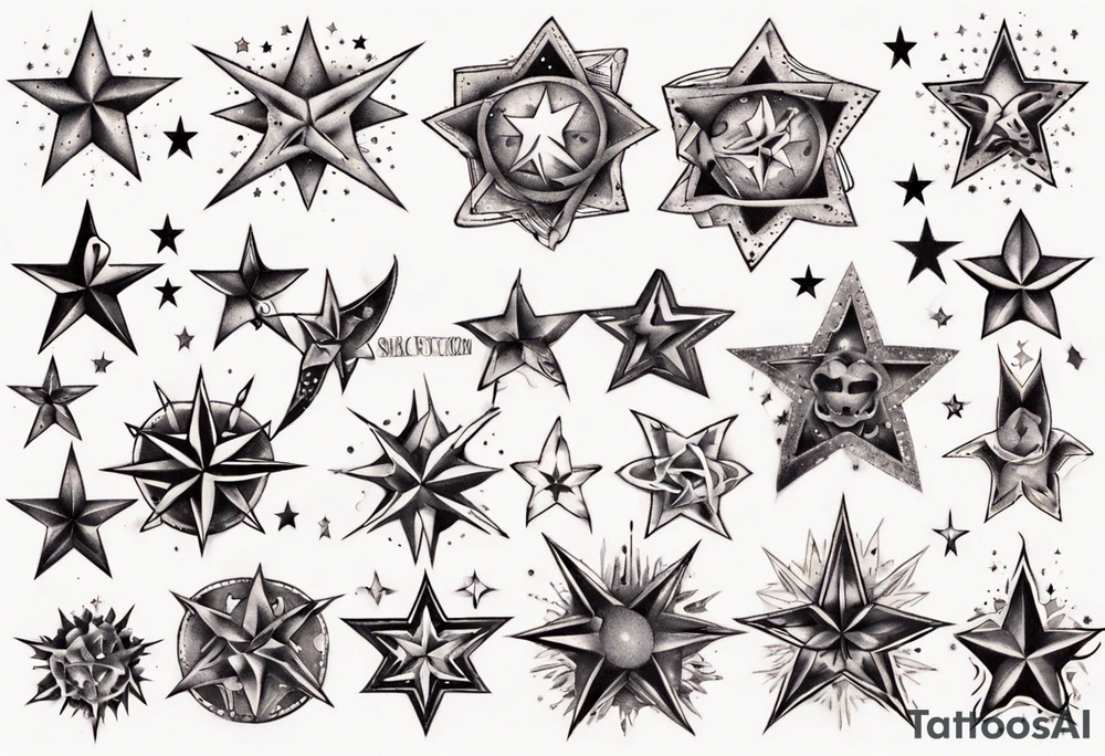 Star tattoo tattoo idea