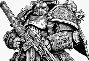 Warhammer 40k ultramarine tattoo idea