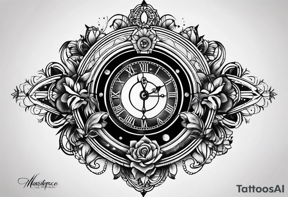 Time cosmic tattoo idea