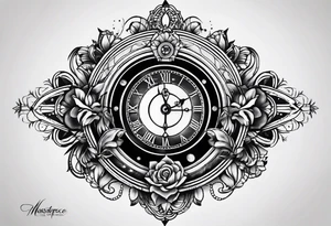 Time cosmic tattoo idea