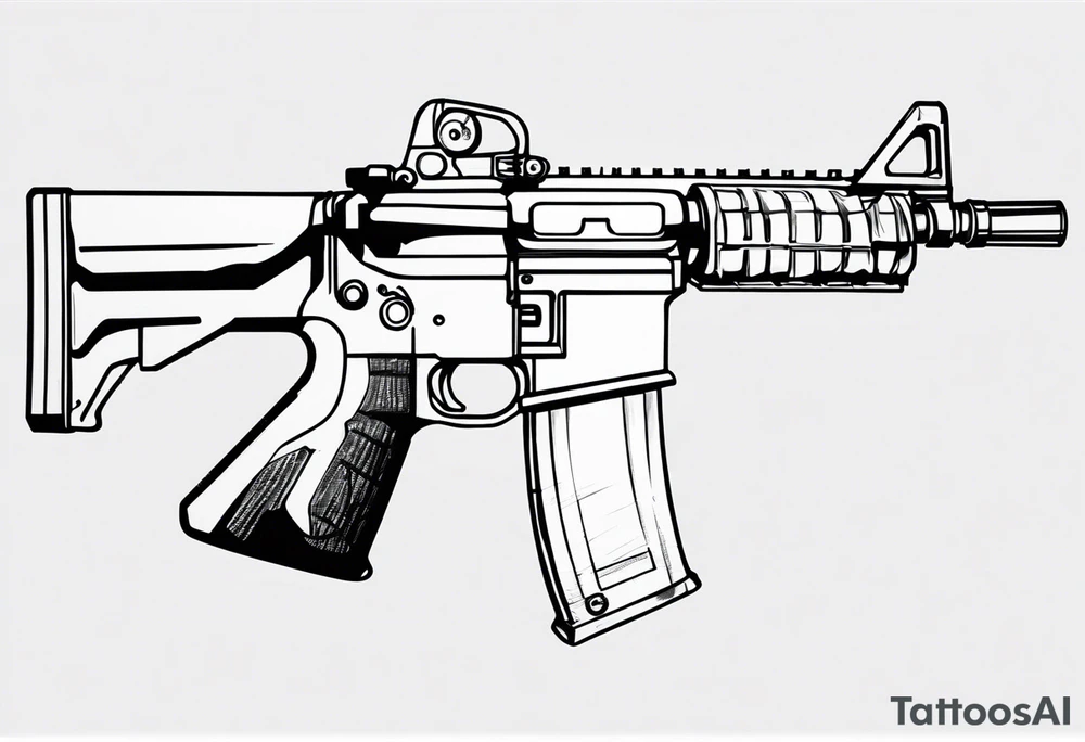 M16 blank firing adapter tattoo idea