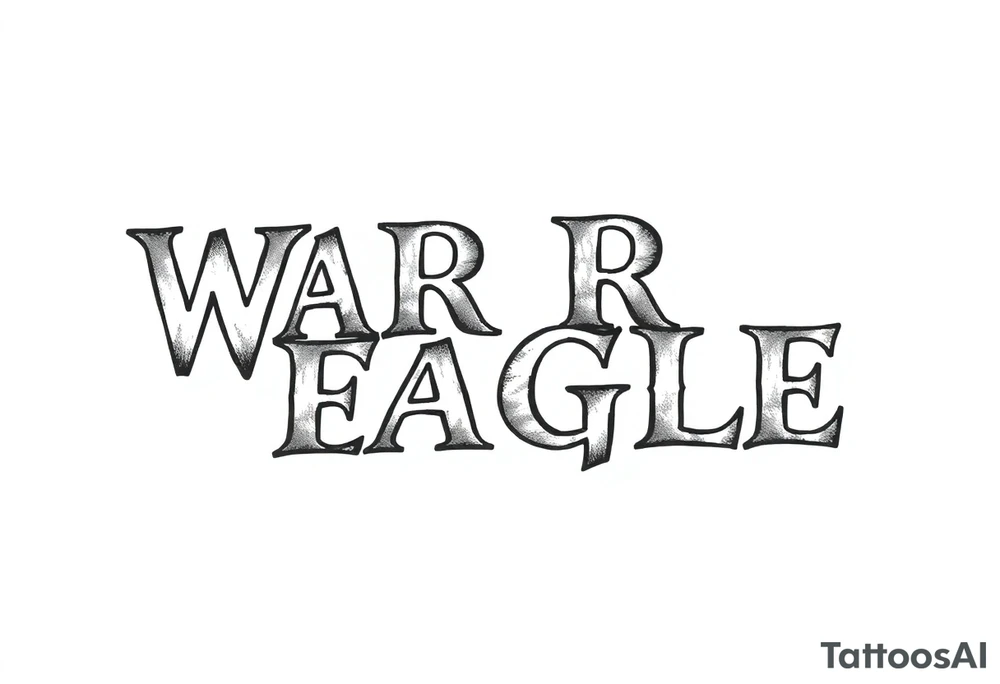 WAR EAGLE tattoo idea