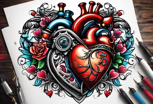 52, heart tattoo idea