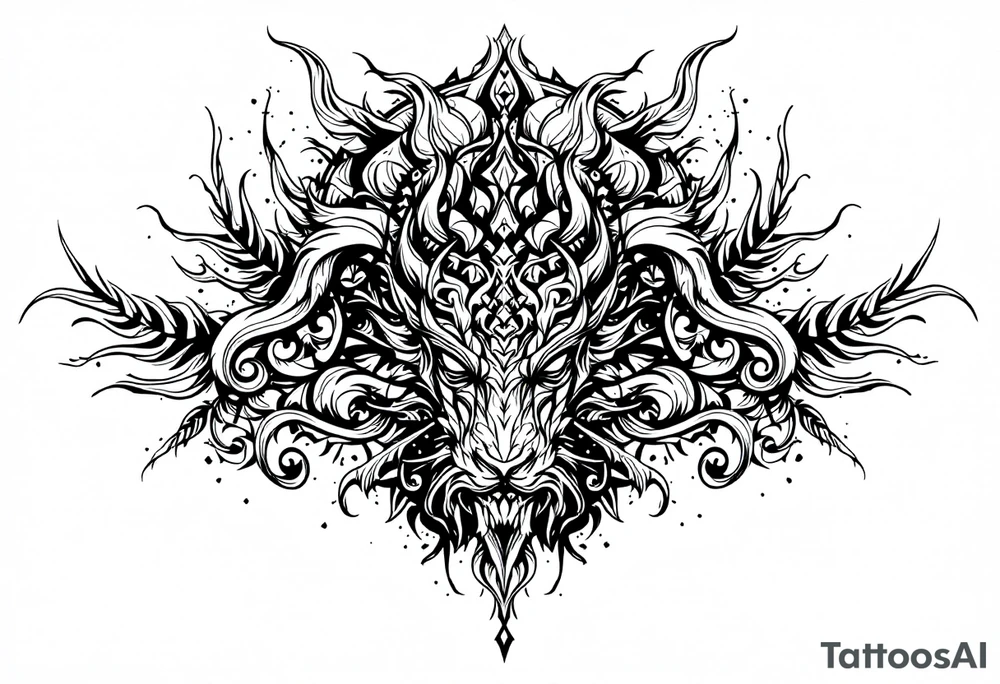 Mahoraga tattoo tattoo idea