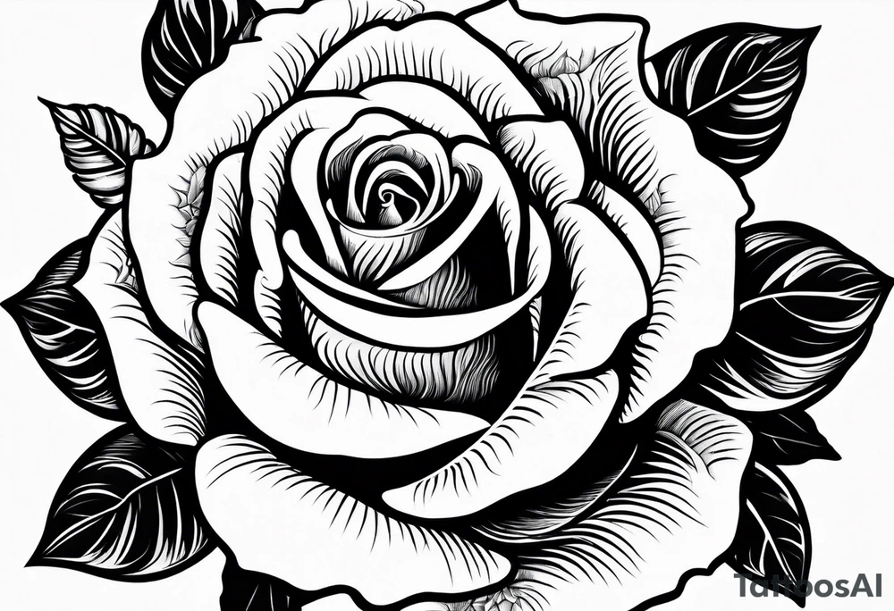 A lighting with roses around it tattoo idea