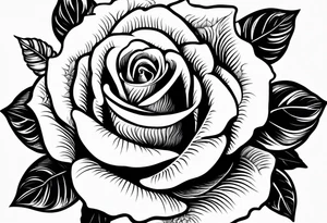A lighting with roses around it tattoo idea