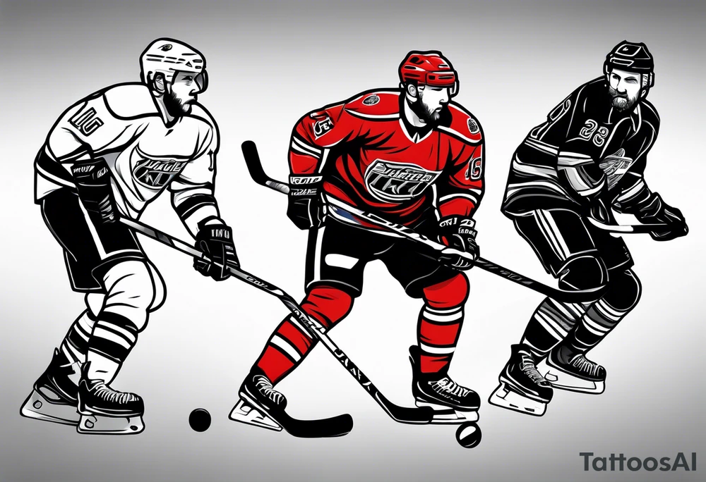 hockey tattoo tattoo idea
