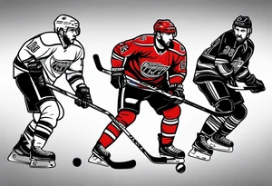 hockey tattoo tattoo idea